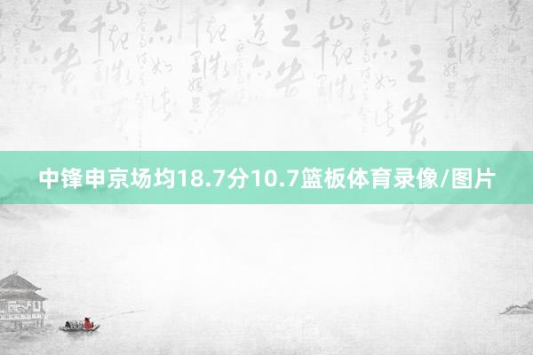 中锋申京场均18.7分10.7篮板体育录像/图片